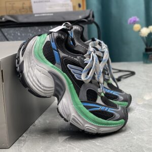 BALENCIAGA 10XL SNEAKER IN BLACK/GREY/BLUE/GREEN - B010