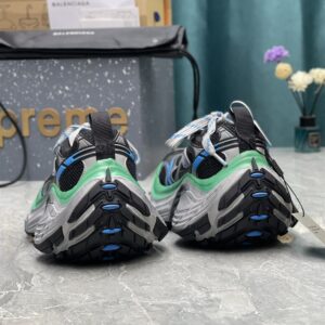 BALENCIAGA 10XL SNEAKER IN BLACK/GREY/BLUE/GREEN - B010