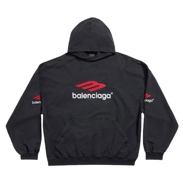 BALENCIAGA 3B SPORTS ICON COTTON HOODIE - BH035