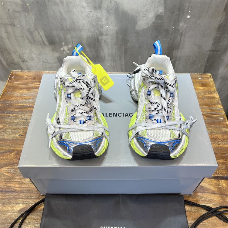 BALENCIAGA 3XL SNEAKER IN WHITE/YELLOW/BLUE - B041