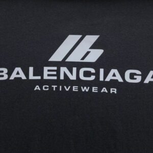 BALENCIAGA ACTIVEWEAR T-SHIRT MEDIUM FIT IN BLACK - Y013