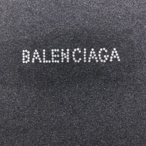 BALENCIAGA BACK T-SHIRT MEDIUM FIT IN BLACK - Y034