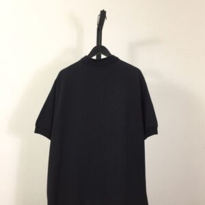 BALENCIAGA BB CLASSIC BALENCIAGA POLO SHIRT OVERSIZED IN BLACK - Y036