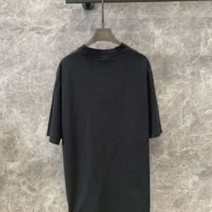 BALENCIAGA BB MOTEL T-SHIRT MEDIUM FIT IN BLACK - Y003