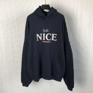 BALENCIAGA BE NICE PRINTED HOODIE - BH016