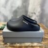 BALENCIAGA BLACK POOL SLIDE CLOGS - E027