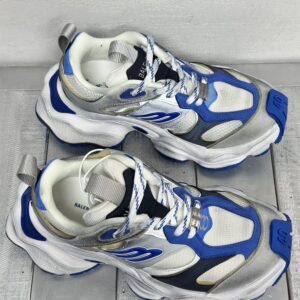 BALENCIAGA CARGO SNEAKER IN GREY/WHITE/BLUE - B002