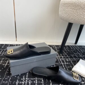 BALENCIAGA COSY BB LOGO MULES - E010