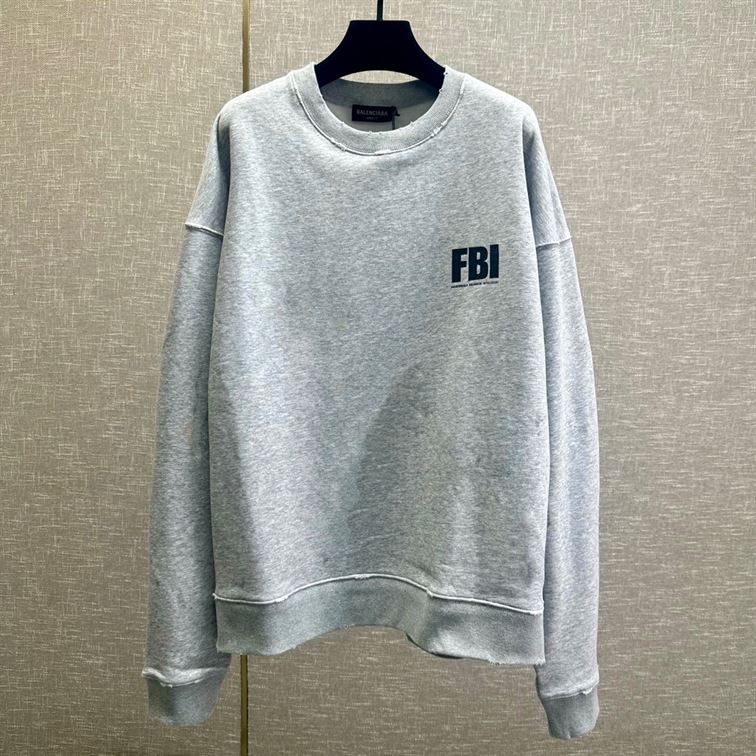 BALENCIAGA FBI CREWNECK SWEATSHIRT - BH033