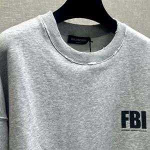 BALENCIAGA FBI CREWNECK SWEATSHIRT - BH033