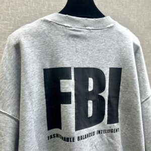 BALENCIAGA FBI CREWNECK SWEATSHIRT - BH033