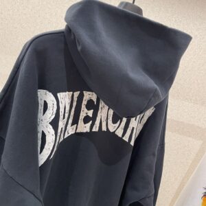 BALENCIAGA HAND-DRAWN HOODIE MEDIUM FIT - BH027