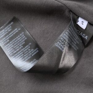 BALENCIAGA INTERNAL USE ONLY INSIDE-OUT T-SHIRT IN BLACK - Y022