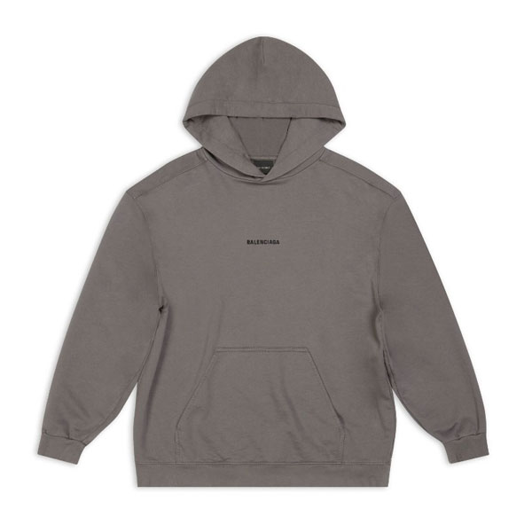 BALENCIAGA LOGO HOODIE IN GREY - BH043