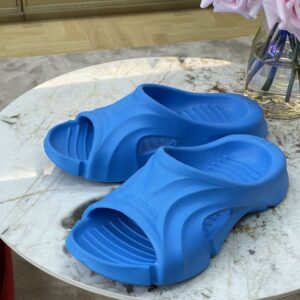 BALENCIAGA MOLD SLIDE SANDAL BLUE - E032