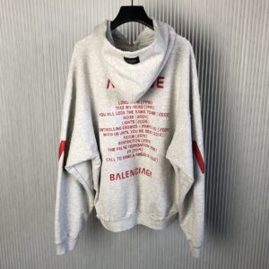 BALENCIAGA MUSIC ARCHIVE SERIES CONNECTED ZIP-UP HOODIE - BH004