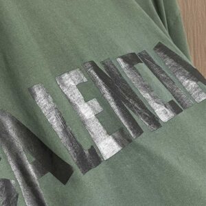 BALENCIAGA NEW TAPE TYPE T-SHIRT MEDIUM FIT IN DARK GREEN - Y007