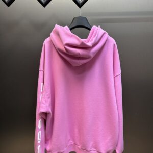 BALENCIAGA NOLOGO HOODIE MEDIUM FIT IN LIGHT PINK - BH008