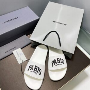 BALENCIAGA PARIS POOL SLIDE SANDAL - E035