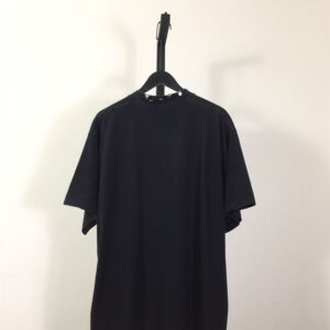 BALENCIAGA PIERCED T-SHIRT OVERSIZED IN BLACK - Y043