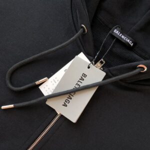 BALENCIAGA POLITICAL CAMPAIGN SHRUNK ZIP-UP HOODIE - BH034