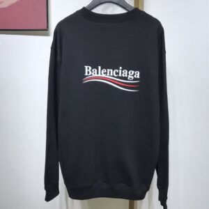 BALENCIAGA POLITICAL CAMPAIGN SWEATSHIRT IN BLACK - BH048