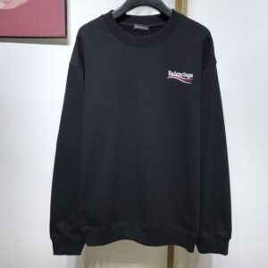 BALENCIAGA POLITICAL CAMPAIGN SWEATSHIRT IN BLACK - BH048