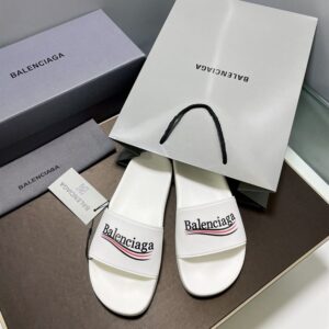 BALENCIAGA POOL SLIDE SANDAL IN BLACK - E034