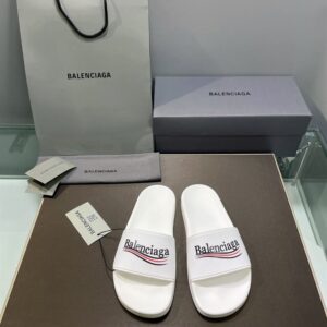 BALENCIAGA POOL SLIDE SANDAL IN BLACK - E034