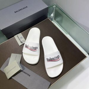 BALENCIAGA POOL SLIDE SANDAL IN BLACK - E034