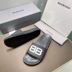 BALENCIAGA POOL SLIDES 3D BB GLOW LOGO - E039