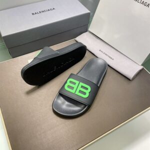 BALENCIAGA POOL SLIDES 3D BB GLOW LOGO - E043