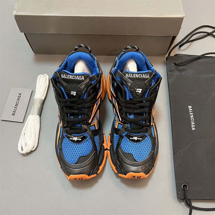 BALENCIAGA RUNNER SNEAKER BLUE ORANGE - B072