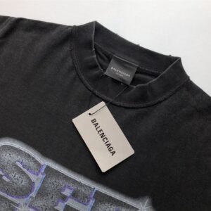 BALENCIAGA SNBN INSIDE-OUT T-SHIRT IN BLACK - Y027