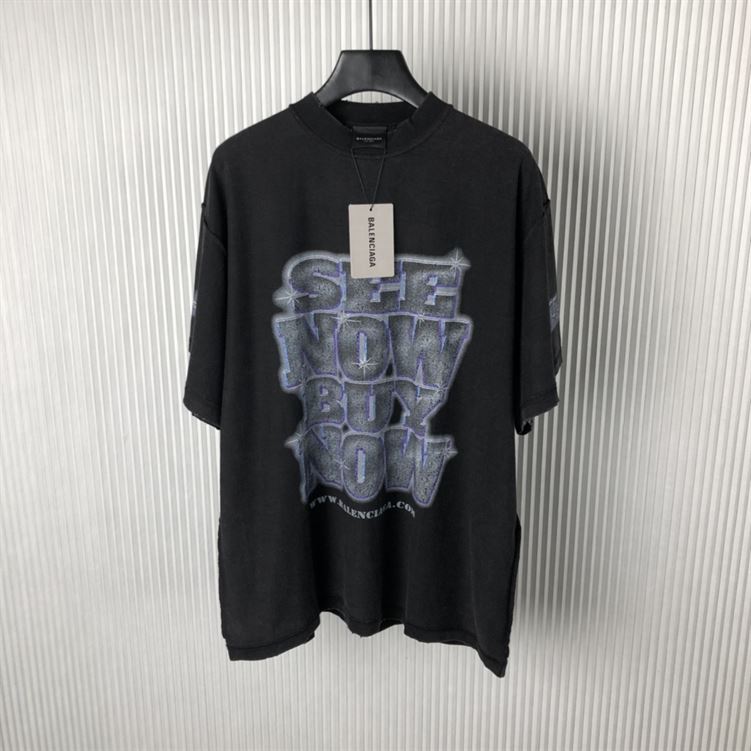 BALENCIAGA SNBN INSIDE-OUT T-SHIRT IN BLACK - Y027