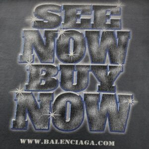 BALENCIAGA SNBN INSIDE-OUT T-SHIRT IN BLUE - Y028