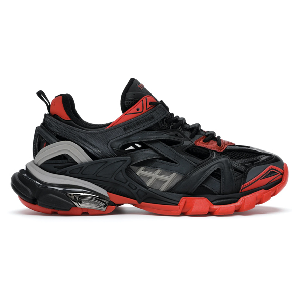 BALENCIAGA TRACK.2 BLACK RED GREY SNEAKER - B055