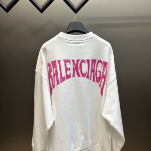 BALENCIAGA TROPICAL PARIS PRINT CREWNECK SWEATSHIRT - BH026