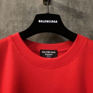 BALENCIAGA UNDER ARMOUR T-SHIRT OVERSIZED FIT IN RED WHITE - Y035