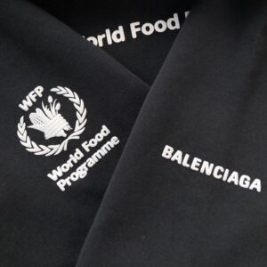 BALENCIAGA WFP HOODIE MEDIUM FIT IN BLACK - BH042