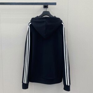 BALENCIAGA X ADIDAS LARGE FIT HOODIE BLACK - BH040