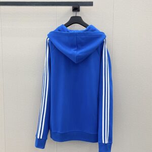 BALENCIAGA X ADIDAS LARGE FIT HOODIE BLUE - BH018