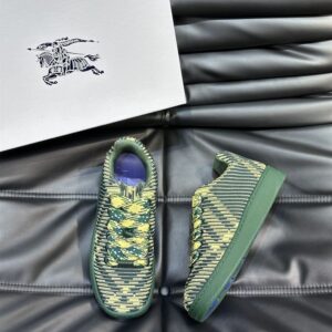 BURBERRY CHECK KNIT BOX SNEAKERS PRIMROSE - R003