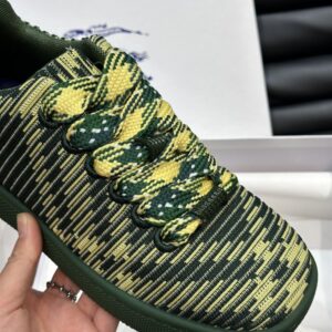 BURBERRY CHECK KNIT BOX SNEAKERS PRIMROSE - R003