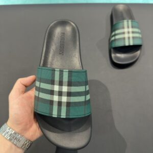 BURBERRY CHECK SLIDES - U003