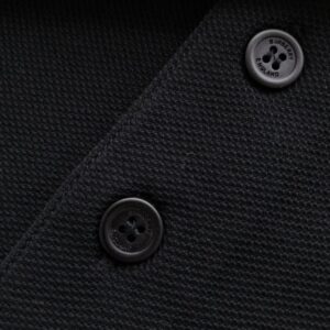 BURBERRY COTTON POLO SHIRT BLACK - W002