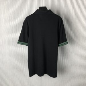 BURBERRY COTTON POLO SHIRT BLACK - W007