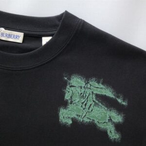 BURBERRY COTTON T-SHIRT BLACK - W012