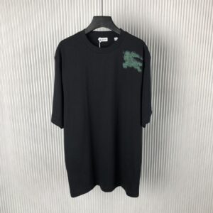 BURBERRY COTTON T-SHIRT BLACK - W012