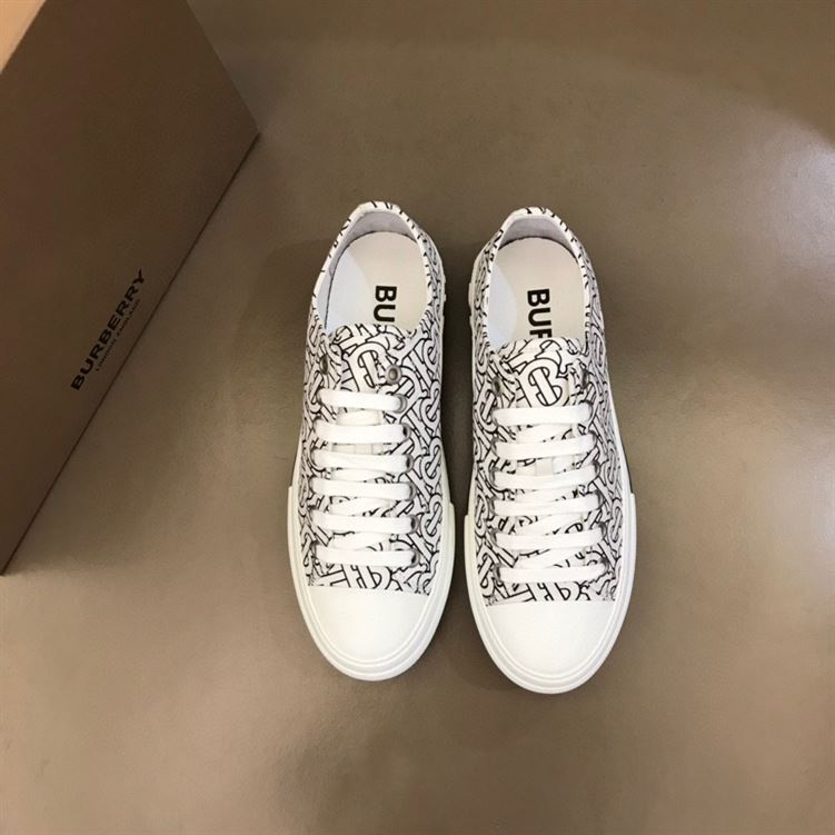 BURBERRY MONOGRAM PRINT COTTON SNEAKERS - R037